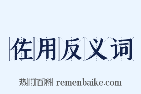 佐用反义词是什么意思的图片